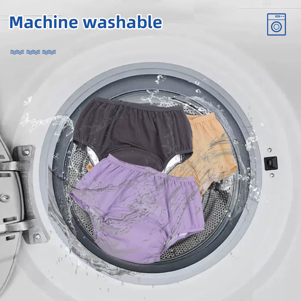 Washable Women incontinence underwear reusable protective panties adult diapers anti-side leakage incontinence pants